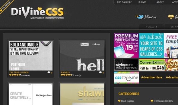 CSS画廊网站设计6-Divine-CSS