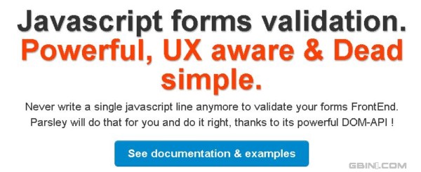 用户体验超棒并且功能强大使用简单的javascript表单验证 - Parsley.js