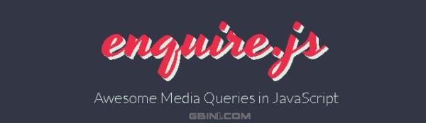 【短讯】处理Media Queries的javascript类库 - enquire.js